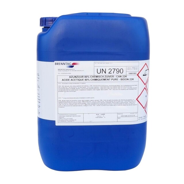 Product image 1 of Azijnzuur 80% / 20 Liter (= Verdund met water,  200 Liter Schoonmaakazijn 8%)