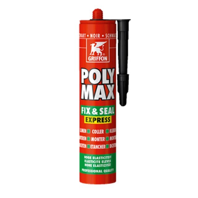 Product image 1 of Griffon Polymax Lijmkit Zwart 425gr/290ml