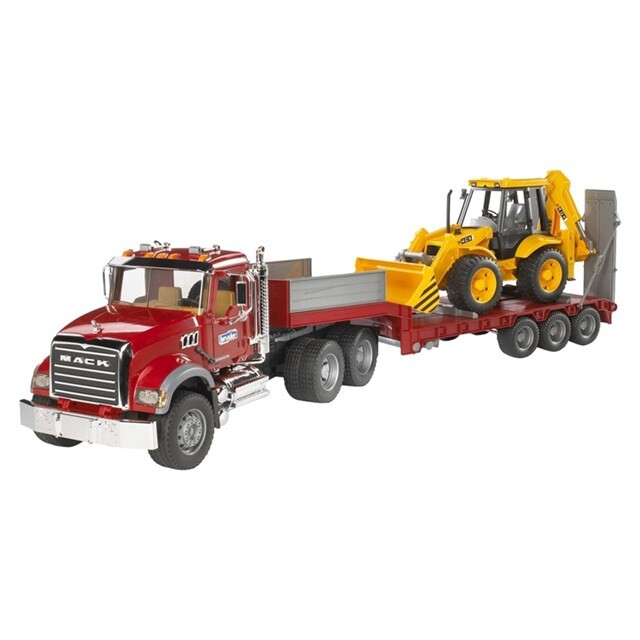 Product image 1 of Bruder 02813 - MAN Mack Dieplader met Shovel 1:16