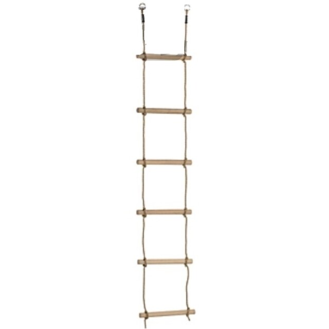 Product image 1 of Touwladder met 6 geoliede sporten lengte 235 cm