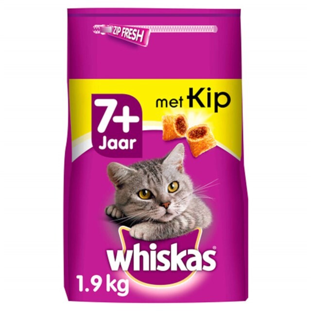 Product image 1 of Whiskas Brokjes Senior Kip 1.9 kg Kip 