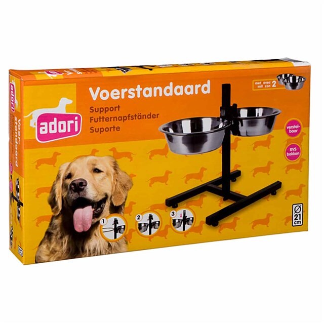 Product image 1 of Adori Voerbak H-standaard incl. 2 Bakken 21 cm