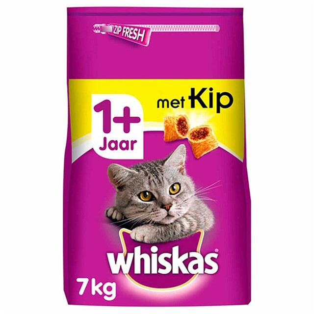 Product image 1 of Whiskas Droog Adult 7 kg Kip Premium Voeding Natvoer