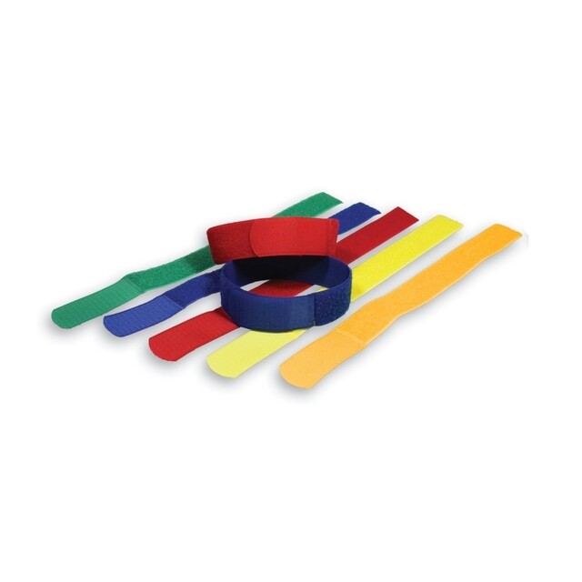 Product image 1 of Koeherkenningsbandje Klittenband (Rood) - 10 Stuks