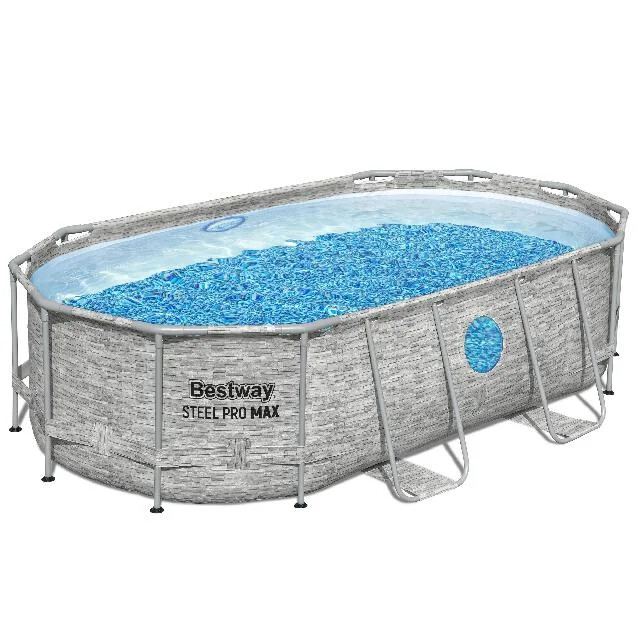 Product image 1 of Bestway Zwembad power Steel Pro Max set ovaal grijs swim vista 427