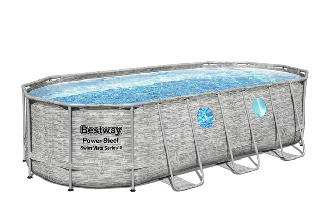 Product image 1 of Bestway Levant Zwembad power steel set ovaal rotan swim vista 549