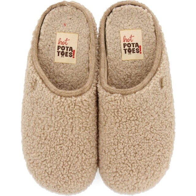 Product image 1 of Hot Potatoes Heren Pantoffels 92093 Taupe - maat 39