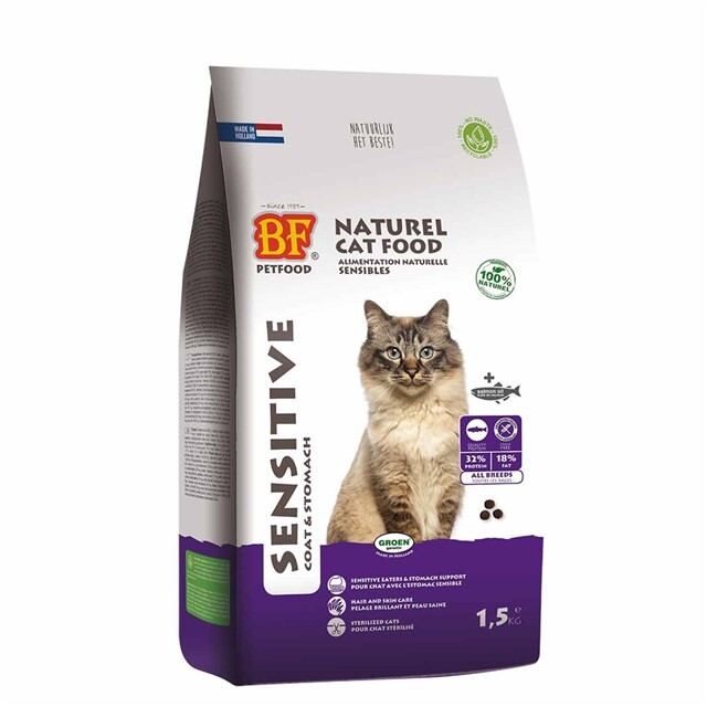 Product image 1 of BF Petfood Kattenbrokken Sensitive 1,5 Kg