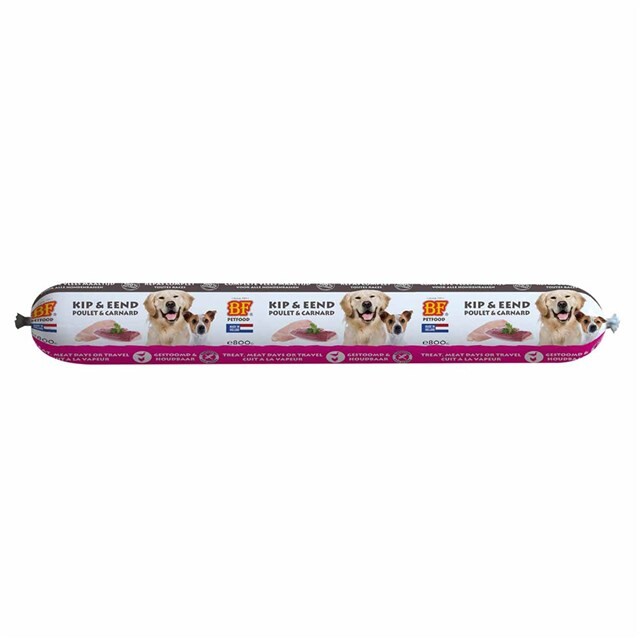 Product image 1 of BF Petfood Vleesvoeding Worst Eend 0,8 KG