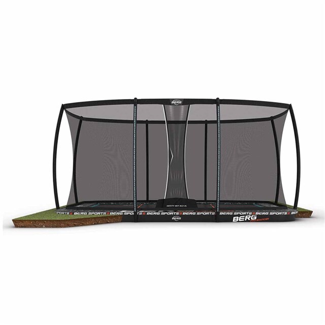 Product image 1 of BERG Trampoline Ultim Pro Bouncer Flatground Zwart - 500 x 300 cm Safety Net DLX XL