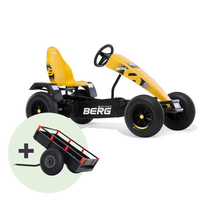 Product image 1 of BERG Skelter BFR XL Basic Super Geel - Inclusief Aanhanger