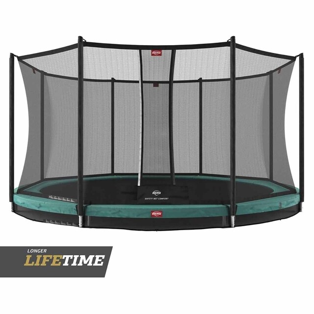 Product image 1 of BERG Trampoline Favorit Inground Groen - Ø 380 cm Safety Net Comfort