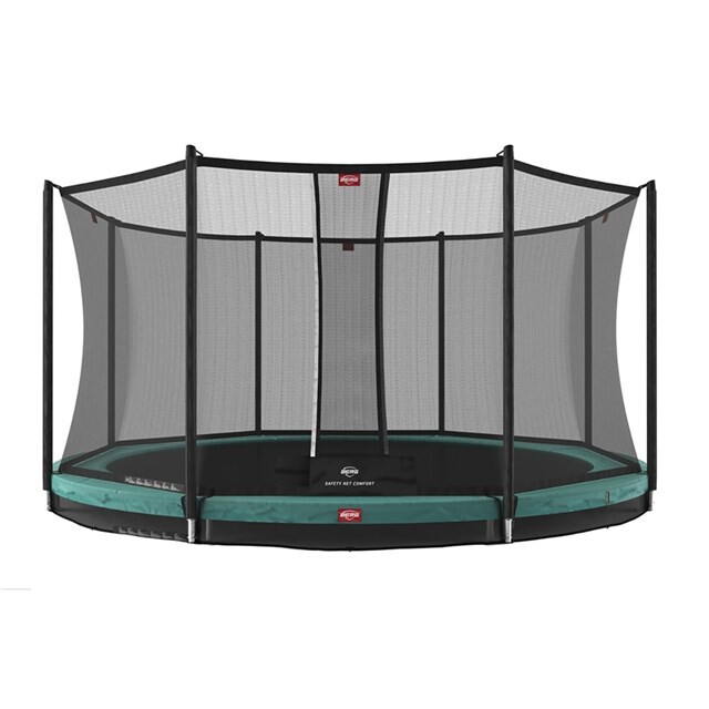 Product image 1 of BERG Favorit Inground Trampoline 430 cm Rond Groen Incl. Veiligheidsnet Comfort