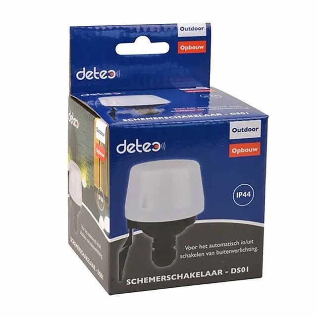 Product image 1 of Detec Schemerschakelaar DS01 Outdoor Zwart