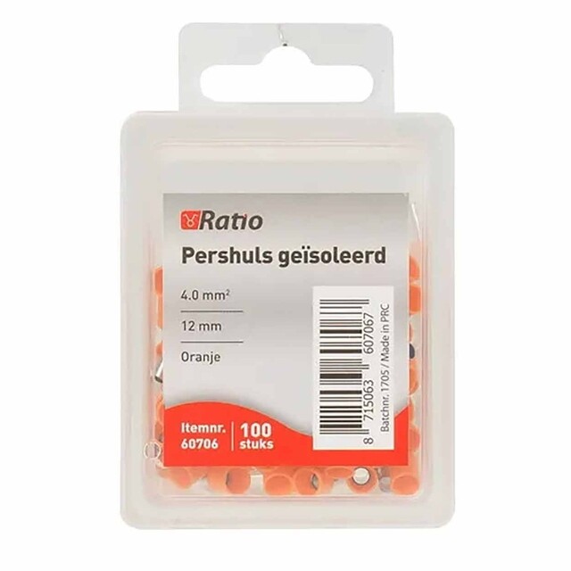 Product image 1 of Pershuls Geisoleerd 4mm² 12mm 100st