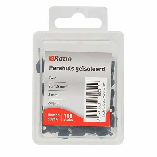 Product image 1 of Pershuls Geïsoleerd. Twin 2x1,5mm² 8mm 100st