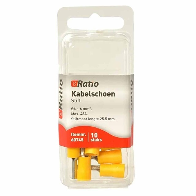 Product image 1 of Kabelschoen pen 13mm 4-6mm² - 10st in blister