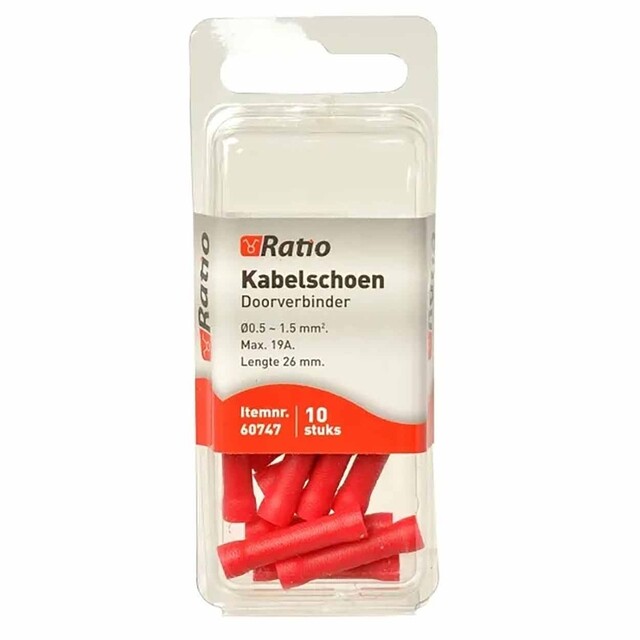 Product image 1 of Kabelschoen stootverbinder 0,5-1,5mm² - 10st in blister