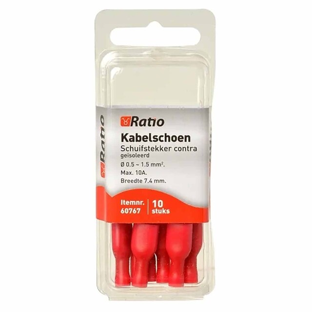 Product image 1 of Kabelschoen contra vlakstekker 0,5-1,5mm² 10st in blister