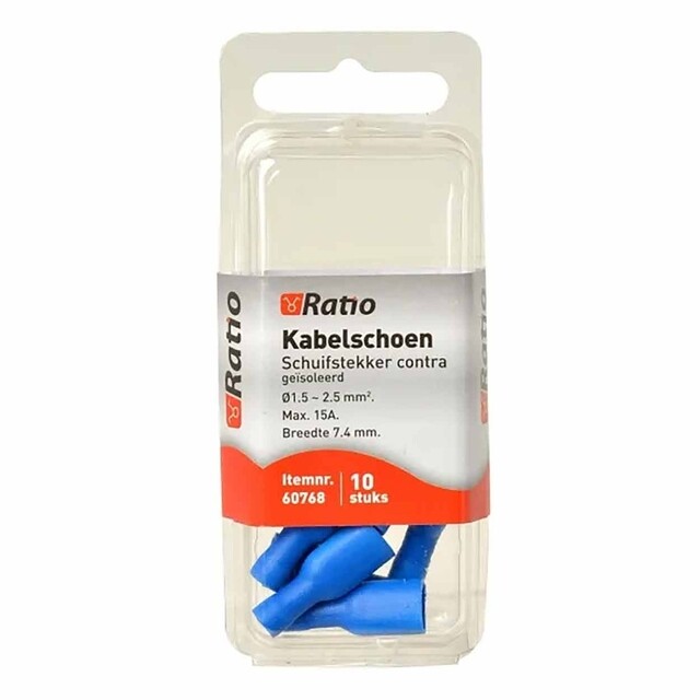 Product image 1 of Kabelschoen contra vlakstekker 1,5-2,5mm² 10st in blister