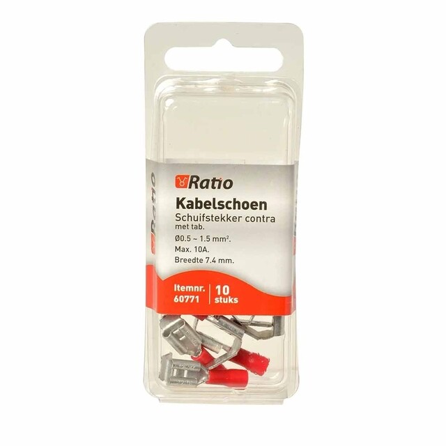 Product image 1 of Kabelschoen contra+koppel-vlak 0,5-1,5mm² 10st in blister