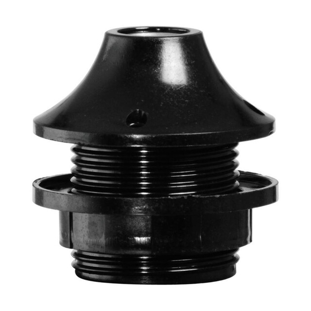 Product image 1 of Fitting E27 buitendraad Zwart Inclusief ring Blister 1