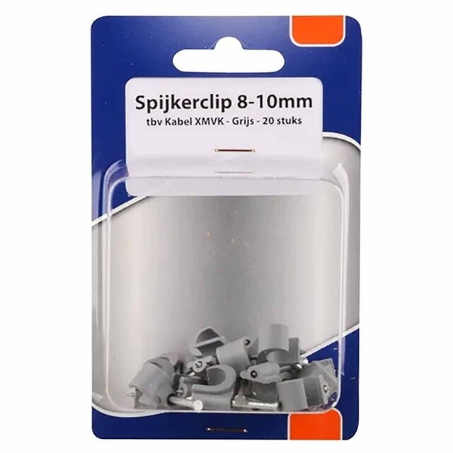 Product image 1 of Shop Spijkerclip 8-10 mm Grijs - 20st in blister