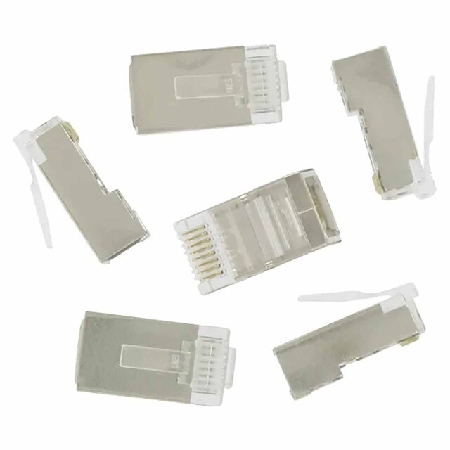 Product image 1 of Stekkers UTP 8-polig RJ45 afgeschermd 6 st