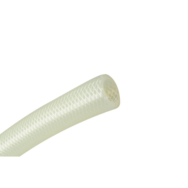 Product image 1 of Siliconen Melktransportslang Ø 24 Mm, Transparant, Met Geweven Doek - 25 Meter