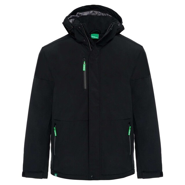 Product image 1 of De Boer AllroundWork Gevoerde Softshell Jas Zwart - maat XXL