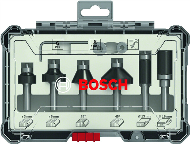 Product image 1 of Bosch 6-Delige Kantenfreesset - 8 MM