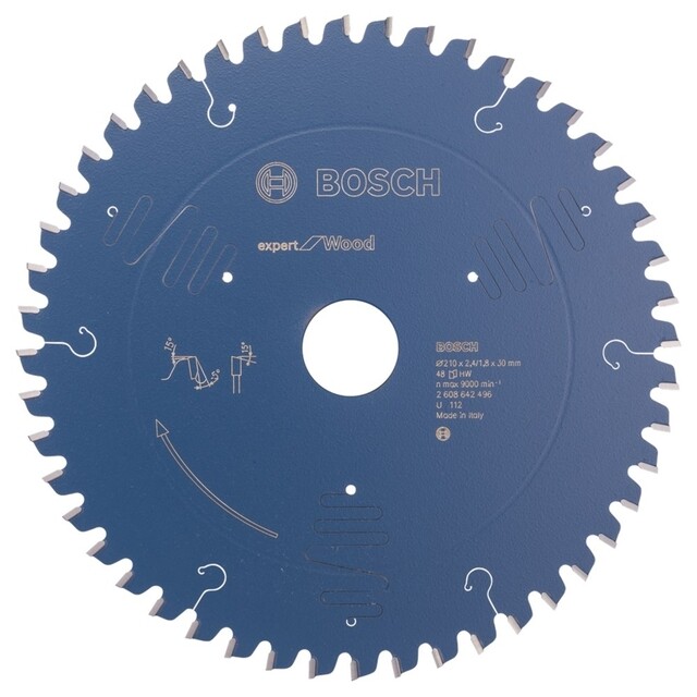 Product image 1 of Bosch Cirkelzaagblad Expert Hout 210 X 30 X 2,4 mm, 48 Tands