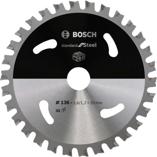 Product image 1 of Bosch Standard for Steel Cirkelzaagblad 136 x 20 x 1,2 mm T30