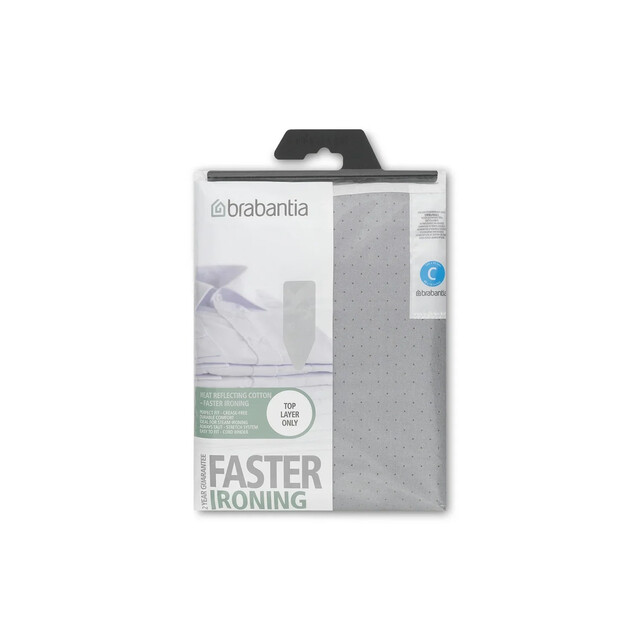 Product image 1 of Brabantia Strijkplankhoes B - 124 x 45 cm - Toplaag - 2mm Foam - Metallic