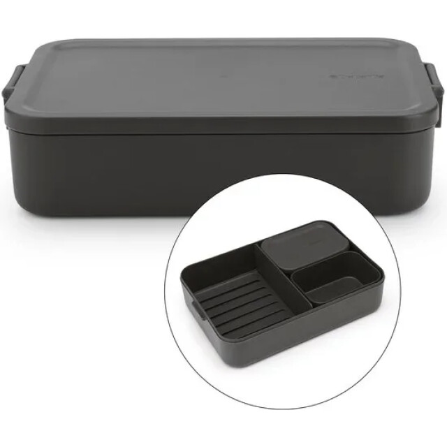 Product image 1 of Brabantia Make & Take Bento Lunchbox - Large - Donker Grijs