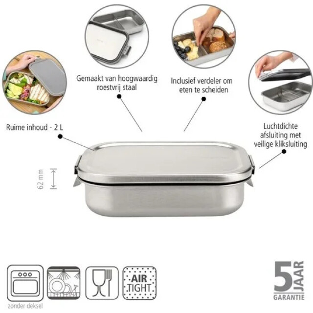 Product image 1 of Brabantia Make & Take Lunchbox - L - RVS
