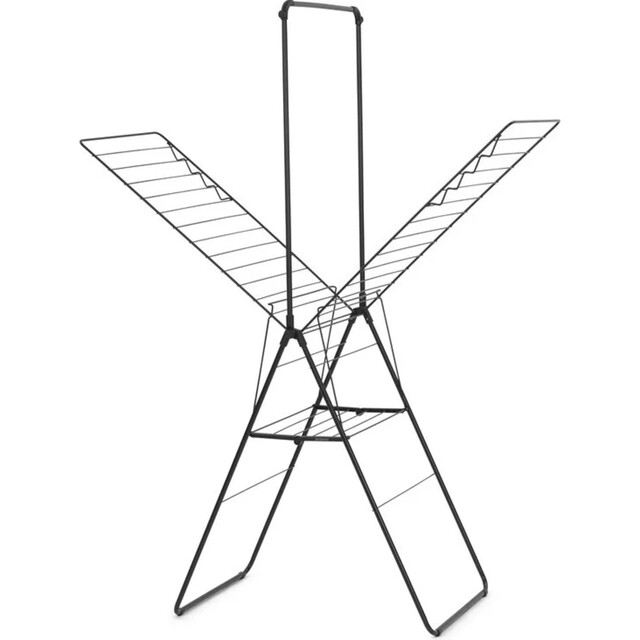 Product image 1 of Brabantia HangOn Droogrek 25m - met Stang - Inklapbaar Wasrek - Mat Zwart