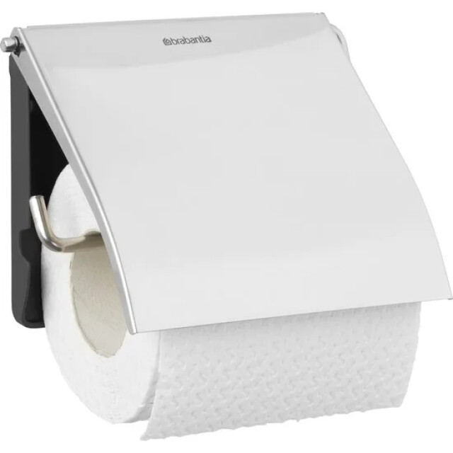 Product image 1 of Brabantia ReNew WC Rolhouder - met Klep - Hangend - Zonder boren - Brilliant steel