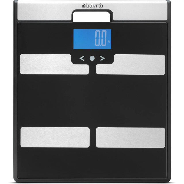 Product image 1 of Brabantia Personenweegschaal Lichaamsanalyse - op Batterijen - Zwart