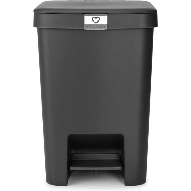 Product image 1 of Brabantia StepUp Prullenbak - Pedaalemmer - 25 liter - Donker Grijs