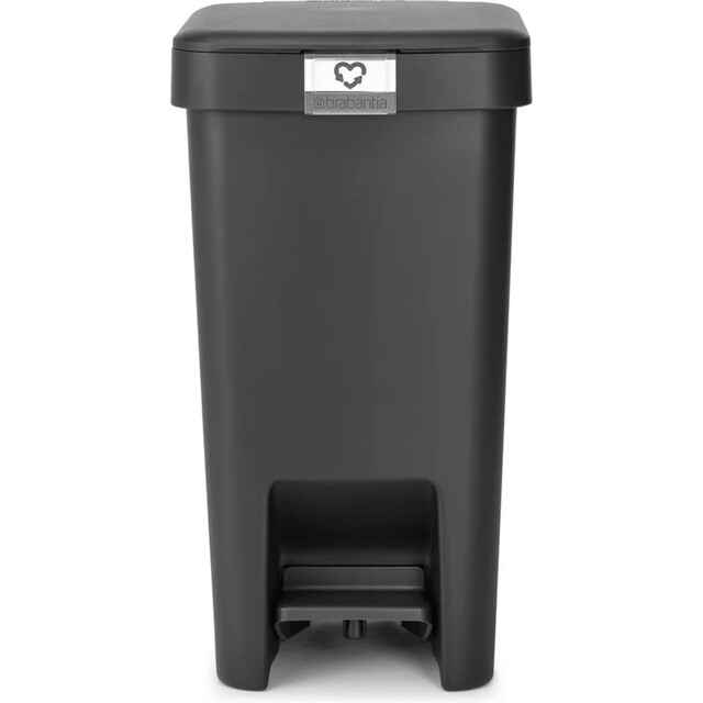 Product image 1 of Brabantia StepUp Prullenbak - Pedaalemmer - 10 liter - Donker Grijs