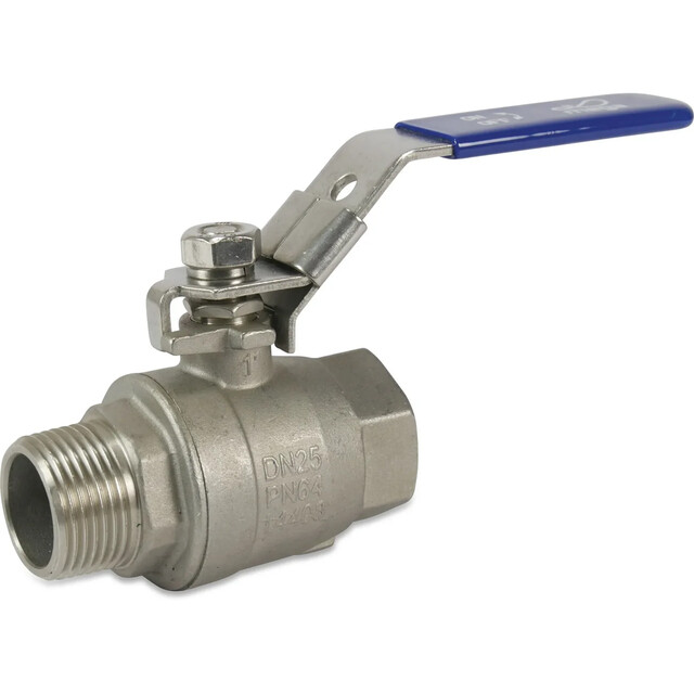 Product image 1 of Mega 2-delige Kogelkraan RVS 316 50bar - Binnendraad x Buitendraad - 2"