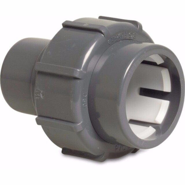 Product image 1 of FlexFit Overgangssok PVC-U 63 mm knel x lijm spie grijs