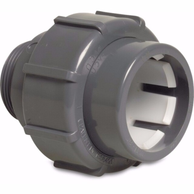 Product image 1 of FlexFit Overgangssok PVC-U 63 mm x 2" knel x buitendraad grijs