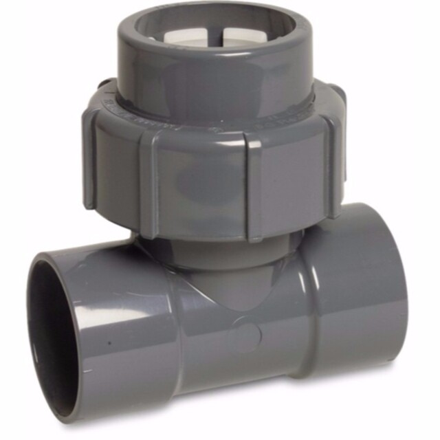 Product image 1 of FlexFit T-stuk 90° PVC-U 63 mm lijmmof x knel x lijmmof grijs