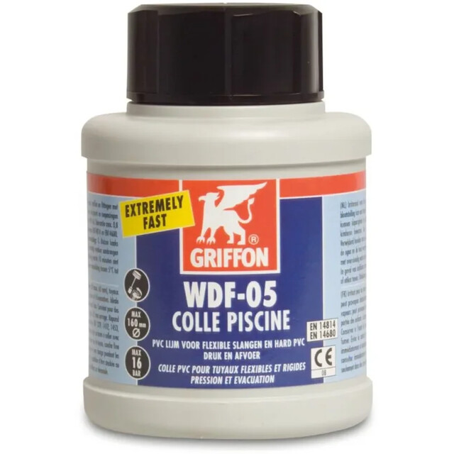 Product image 1 of Griffon PVC-lijm met kwast WRAS  type WDF-05 label NL/FR - 500 ml