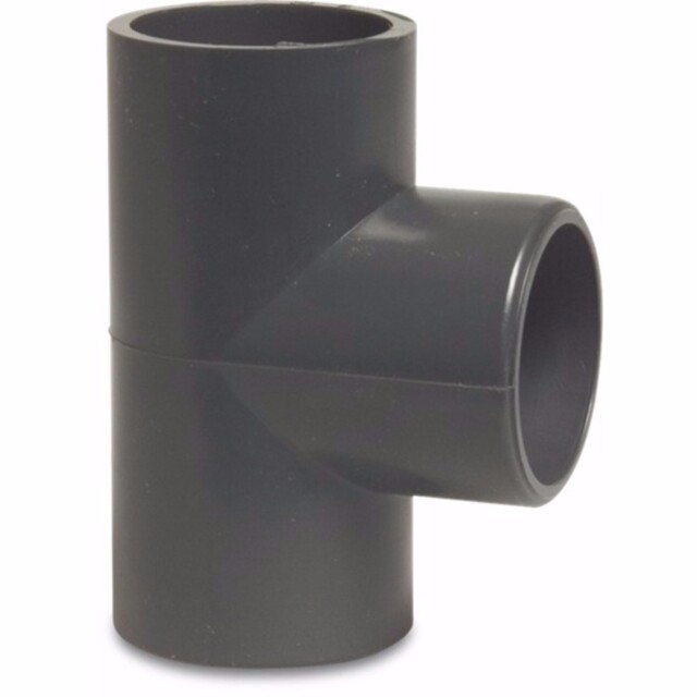 Product image 1 of Hydro-S T-stuk 90° PVC-U 200 mm lijmmof 10bar grijs