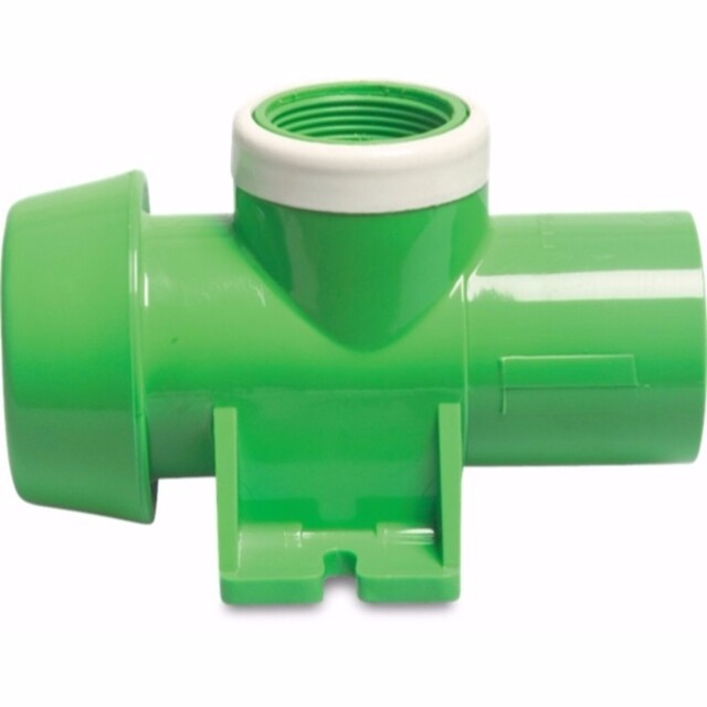 Product image 1 of Fersil Snelkoppeling PVC-U 75 mm x 1 1/4" x 75 mm V-deel Fersil x binnendraad x lijmmof 8bar groen type sproeieraansluiting