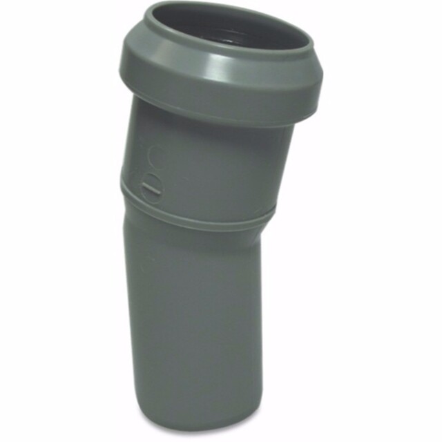 Product image 1 of Bocht 15° PP 40 mm spie x manchet grijs
