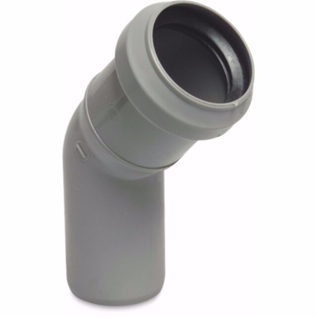 Product image 1 of Bocht 45° PP 40 mm spie x manchet grijs